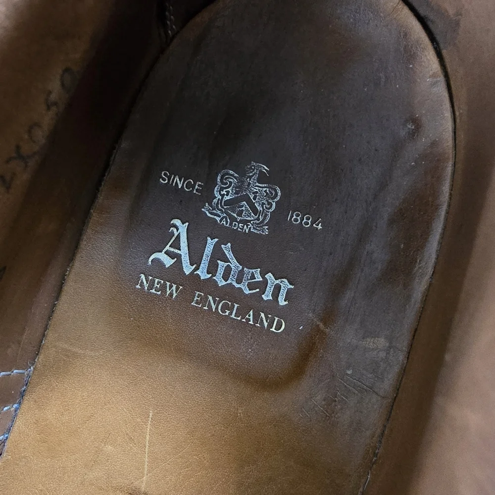 Alden 974 10 AA B Wing Tip Bal Oxford Shell Cordovan Shoes